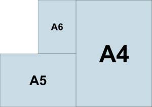 serie ISO A - formati di carta standard da A4 ad A6